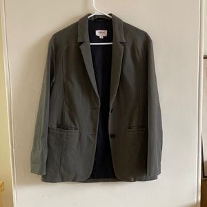 Aritzia Wilfred Oversized Blazer Jacket - Olive Green - Small